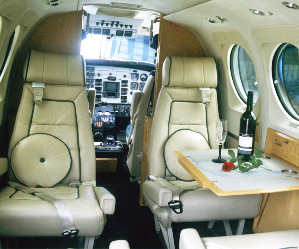 King Air 90 - Interior - Air Charter  Bahamas.com